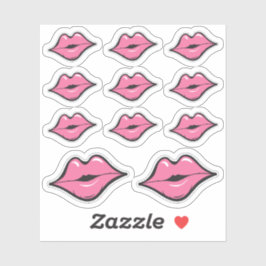 Adesivo Distribuidor de Lipstick Beijo Rosa Beijo Beijo Pl