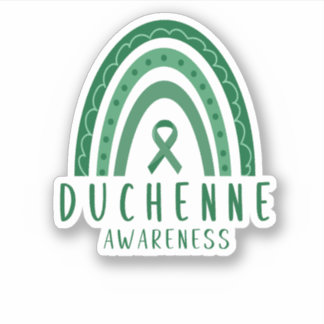 Adesivo Distrofia Muscular Duchenne DMD Rainbow Ribbon