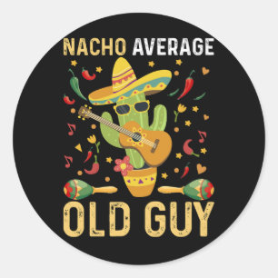 Adesivo Dito de Humor de Cara Velho Médio Nacho
