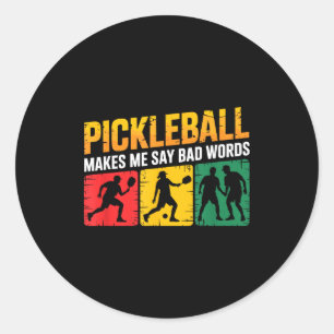 Adesivo Dito de pickleball humor engraçado para amantes de