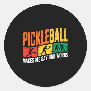 Adesivo Dito de pickleball humor engraçado para apaixonado