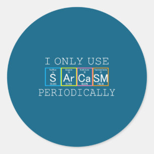 Adesivo Dito Engraçado Só Uso Sarcasmo Periodicamente Home