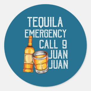 Adesivo Dito Engraçado Tequila Chamada de Emergência Juan 