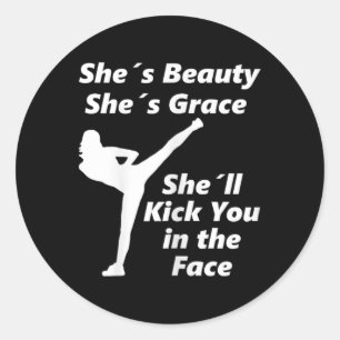 Adesivo Dito Legal de Taekwondo Kickboxing Artes Marciais