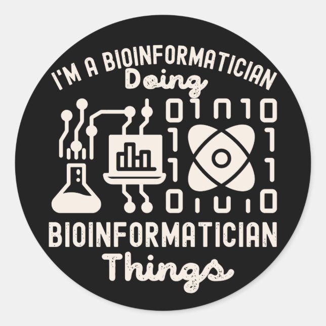 Adesivo Ditos de Bioinformática, Phd em Bioinformática4 (Frente)