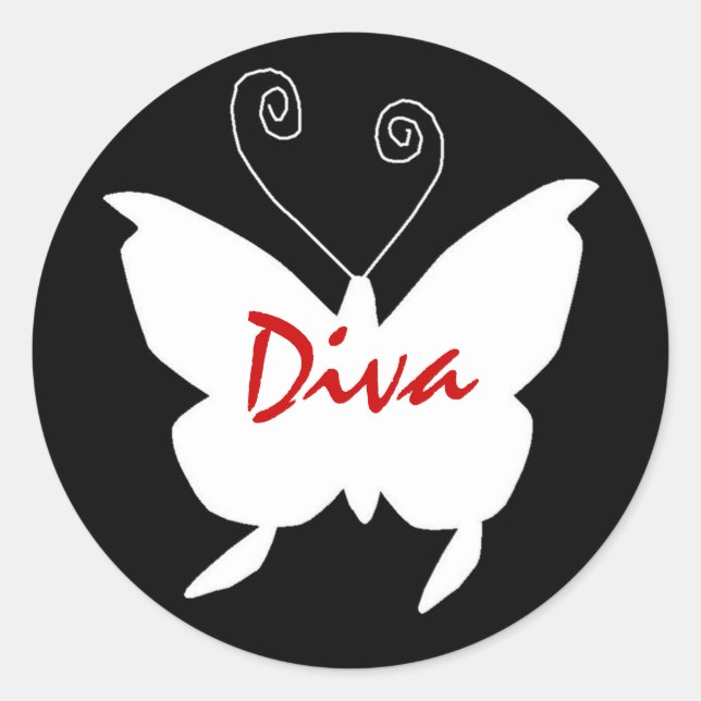 Adesivo Diva Butterfly I (Frente)