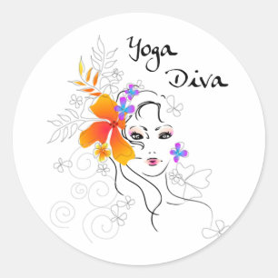 Adesivo Diva da ioga