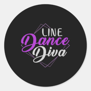Adesivo Diva de dança Patriótica Mulheres Dançando Linha d
