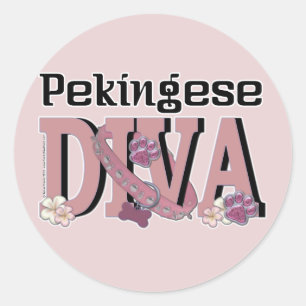 Adesivo DIVA de Pekingese