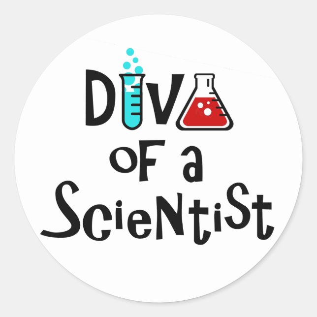 Adesivo "DIVA de um Cientista" (Frente)