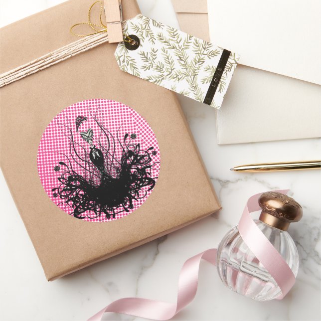 Adesivo Diva Fashion Sticker - Framboesa Quente Rosa (Presentear)