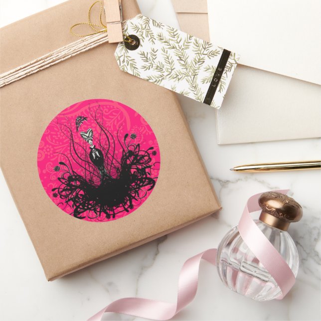 Adesivo Diva Fashion Sticker - Framboesa Quente Rosa (Presentear)