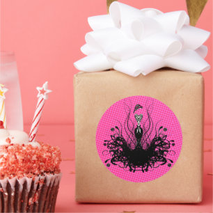 Adesivo Diva Fashion Sticker - Framboesa Quente Rosa