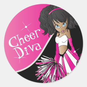 Adesivo Diva Girl 📣 Cheerleader Rosa