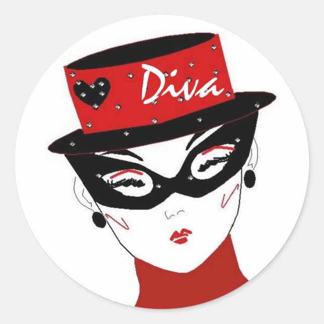 Adesivo "Diva I" Sticker (Frente)