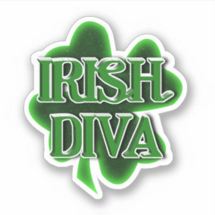 Adesivo Diva Irlandesa Dia de São Patrício