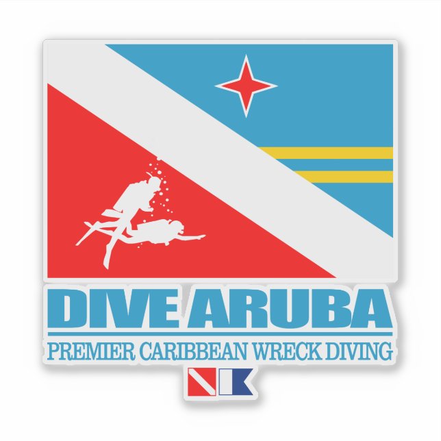 Adesivo Dive Aruba (Frente)