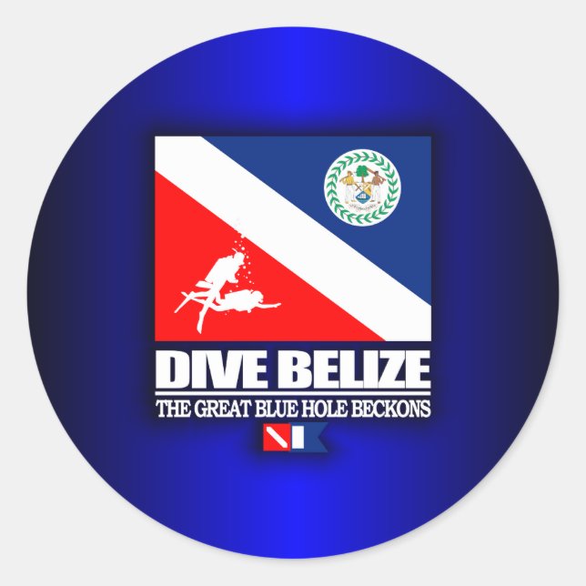 Adesivo Dive Belize (Frente)