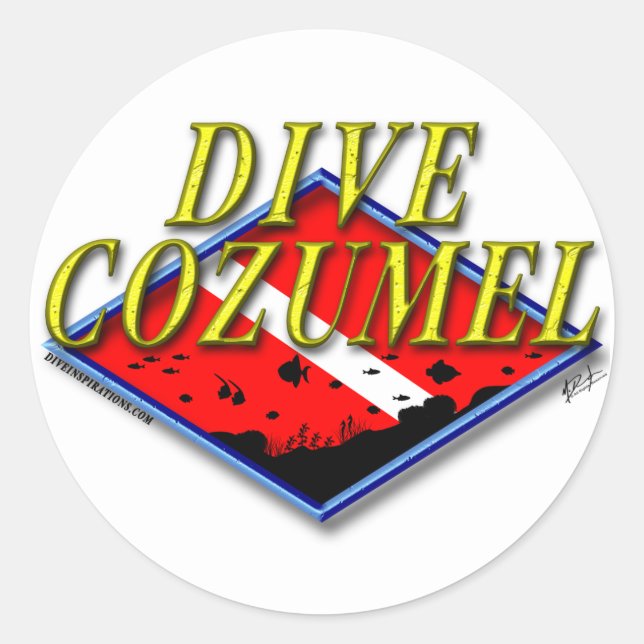 Adesivo Dive Cozumel Sticker (Frente)