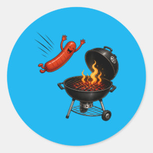 Adesivo Dive de Cachorro Quente Churrasco de Grelhados Eng