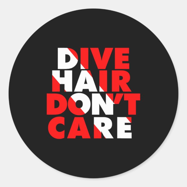 Adesivo Dive Hair Don't Care  (Frente)