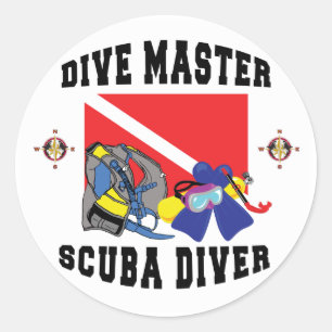 Adesivo Dive Master SCUBA Diver