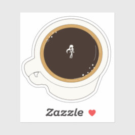 Adesivo Diver de Xícara de Café