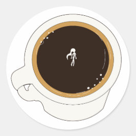 Adesivo Diver de Xícara de Café