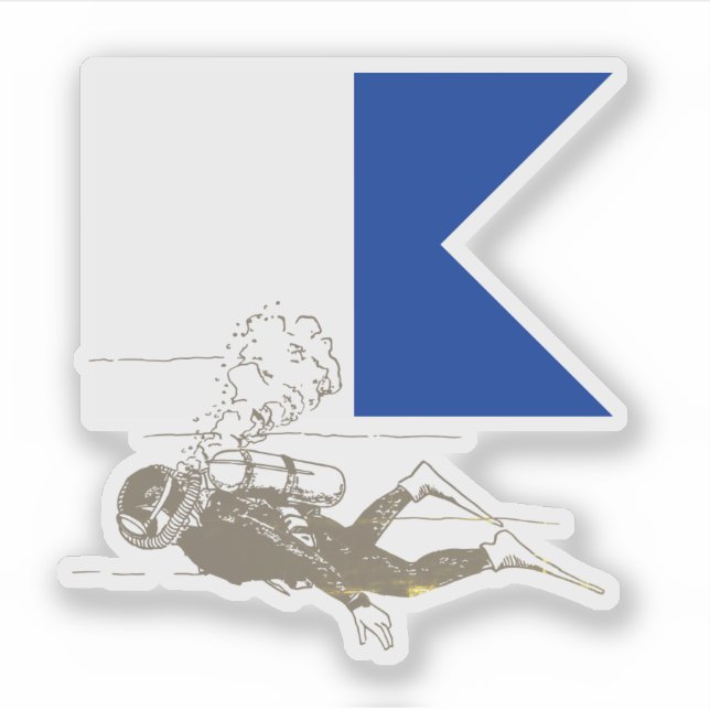 Adesivo Diver Down (Frente)