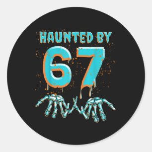 Adesivo Diversão 67 Meme Halloween Mão de Esqueleto Assomb