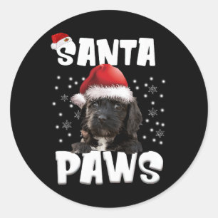 Adesivo Diversão Apocalipse Natal Lights Tree Dog Lover Xm