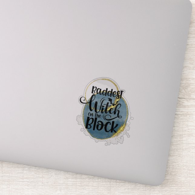 Adesivo Diversão, asquerosa citação do Dia das Bruxas (Detalhe)