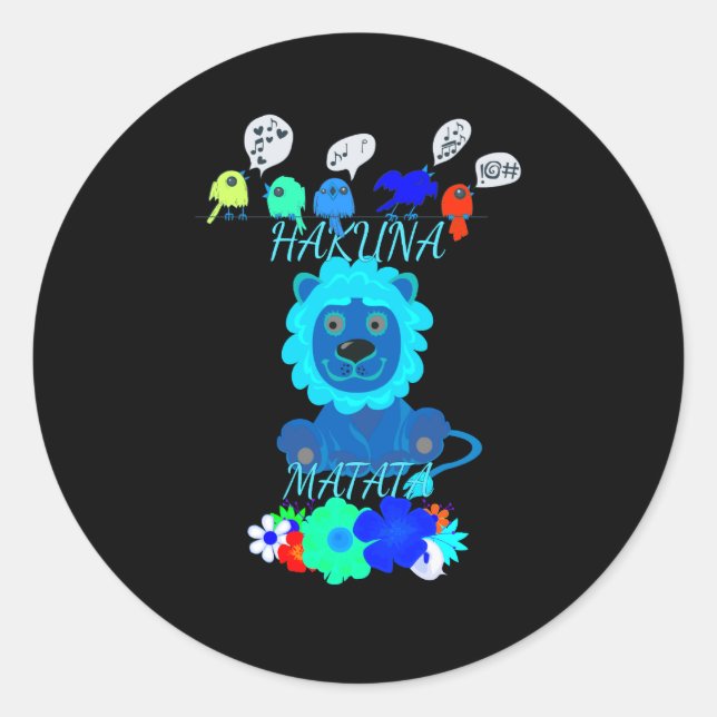 Adesivo Diversão Baby Lion Simba Kenya Mara Safari (Frente)