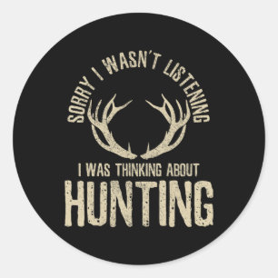Adesivo Diversão Caça Dizendo Venison Elk Hunter G