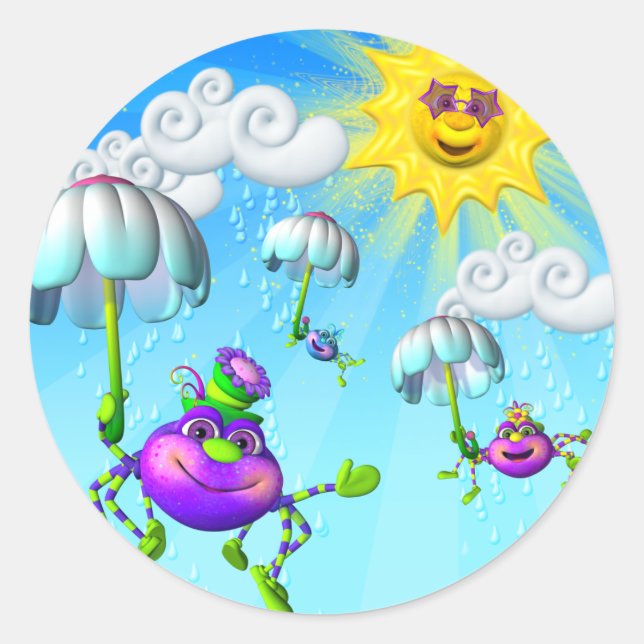 Adesivo Diversão de picaretas de aranha picante (Frente)