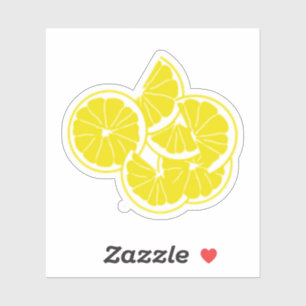 Adesivo Diversão de Verão de Lemons Amarelos
