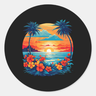 Adesivo Diversão de Viagem de Verão Retro Férias Camper Pr