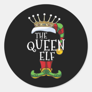 Adesivo Diversão do Grupo de Natal da Família Rainha Elf