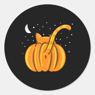 Adesivo Diversão do Halloween Bumbum Pumpkin Orange Tab