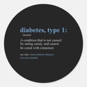 Adesivo Diversão do sarcasmo T1d Diabetes Sensibilização p
