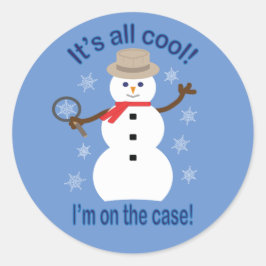 Adesivo Diversão e Fantasia É Tudo Legal Homem de Neve Det