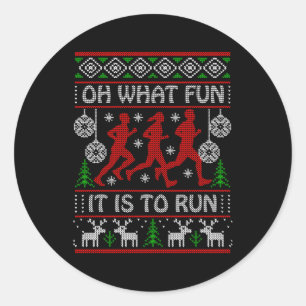 Adesivo Diversão Feia É Correr Feio