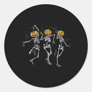 Adesivo Diversão Halloween Pumpkin Dancing Skeleton Costum
