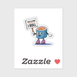 Adesivo Diversão Kawaii Sushi