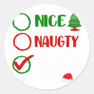 Adesivo Diversão Legal Travesso Inocente Natal Xmas Adulto