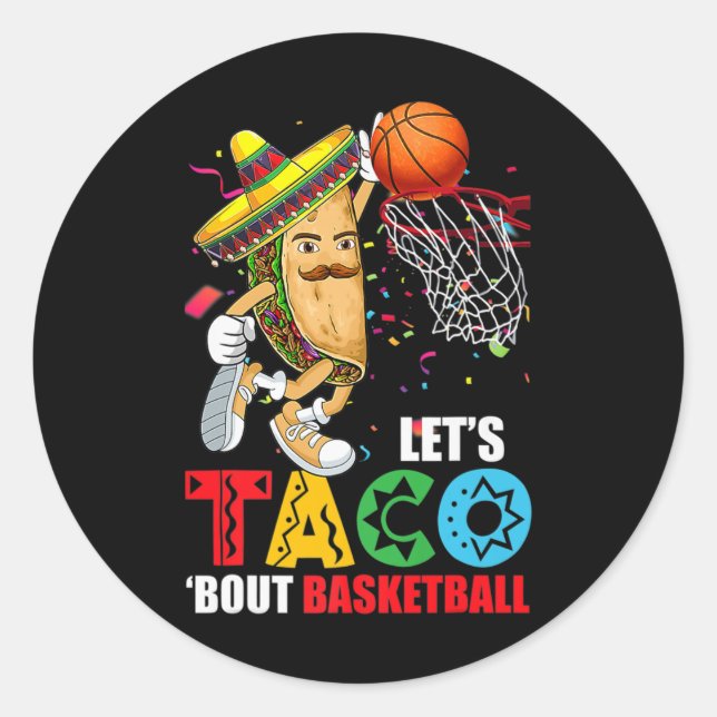 Adesivo Diversão Lets Taco sobre Bysketbyll México Cinco D (Frente)