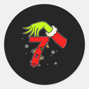 Adesivo Diversão Número 7 Natal 67 Seis Sete Meme Xmas Hom