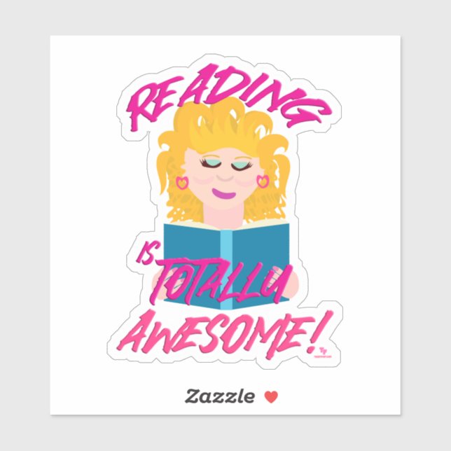 Adesivo Diversão Oitenta Leitura de Cartoons Epic Book (Folha)