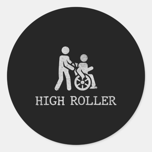 Adesivo Diversão para utilizadores de cadeiras de rodas2 D (Frente)