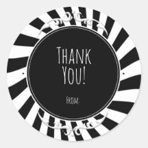 Diversão Preto Branco Listras Caprichosas Festa de